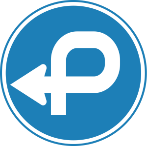 Korean traffic detour sign. Source: P.Ctnt via Wikimedia Commons.